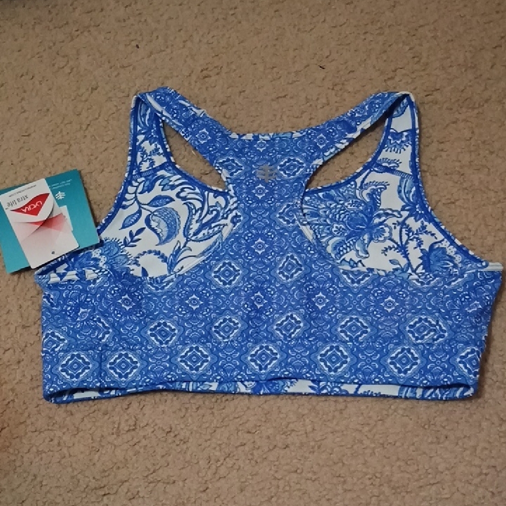 Coolibar UPF 50+ Reversible Medley Swim & Sports Bra Women's Size Medium NWT - Picture 3 of 8